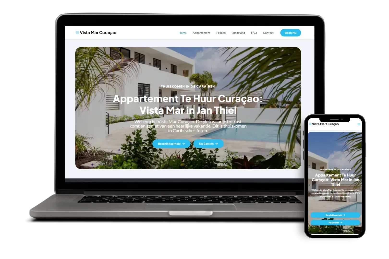 vistamar-curacao - mockup Optima Webdesigns Mockup webdesign portfolio